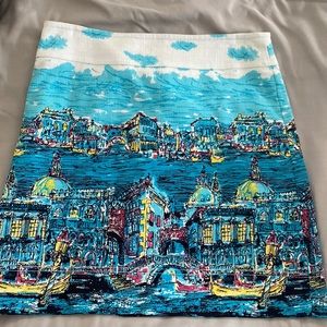 Talbots mini cotton/spandex mini skirt